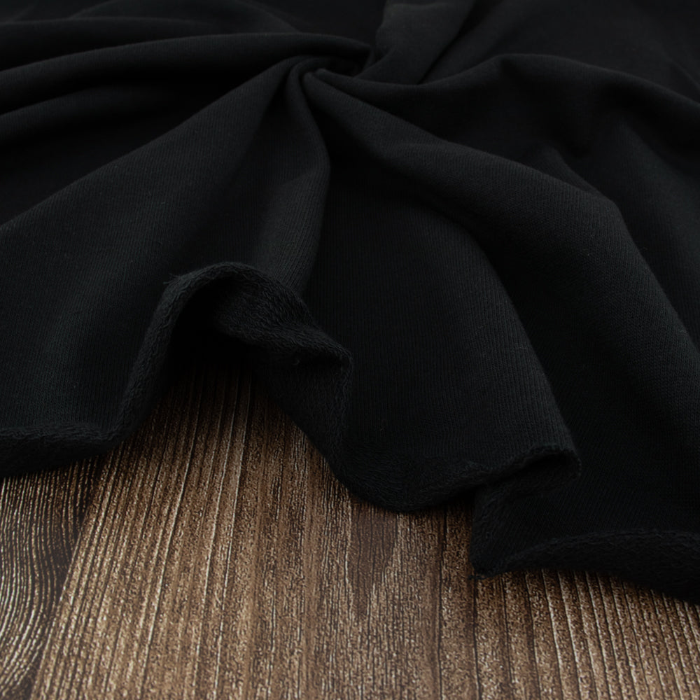 Birch Fabrics 100% Cotton French Terry - Black