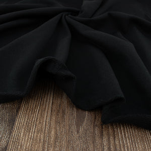 Birch Fabrics 100% Cotton French Terry - Black