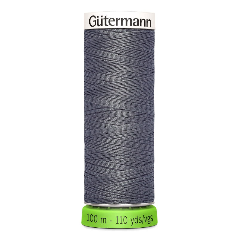 Gutermann rPET 100% Recycled Polyester Thread, 110yd - 701 Rail Gray